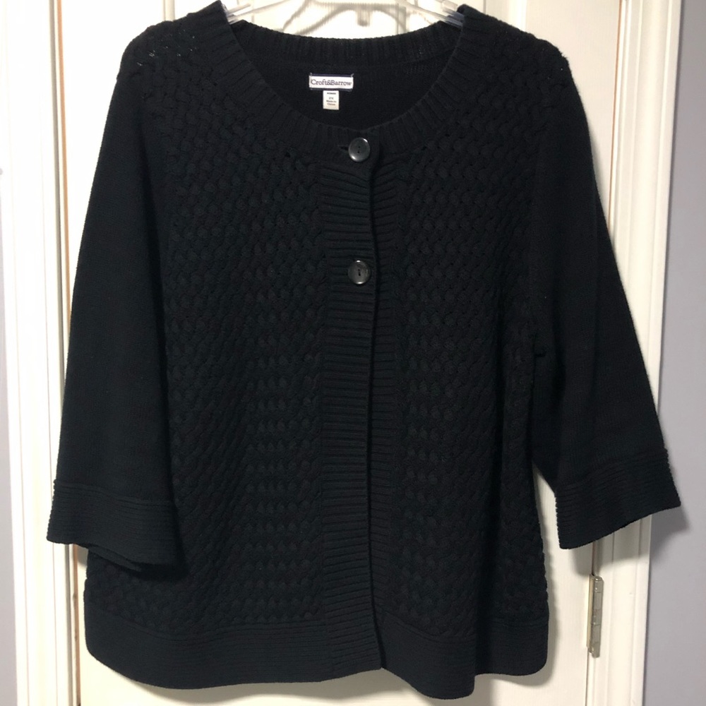 Croft & Barrow black Sweater. 2X
